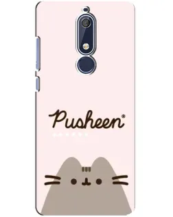 Чохол для Nokia 5.1 (2018) з картинкою «Pusheen логотип» Чохол для Nokia 5.1 (2018) з картинкою «Pusheen логотип»