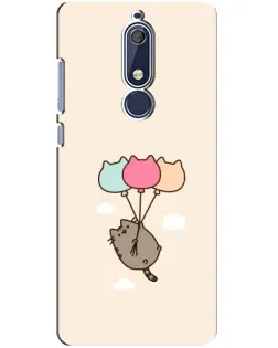 Чохол для Nokia 5.1 (2018) з картинкою «Пушин на кульках» Чохол для Nokia 5.1 (2018) з картинкою «Пушин на кульках»