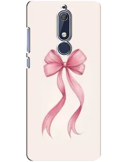Чохол для Nokia 5.1 (2018) з картинкою «Рожевий бант»