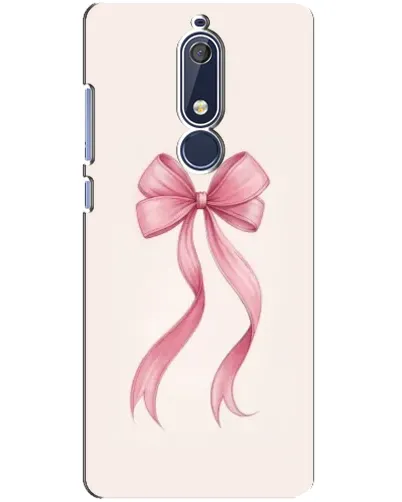Чехол для Nokia 5.1 (2018) с картинкой «Розовый бант» Чехол для Nokia 5.1 (2018) с картинкой «Розовый бант»