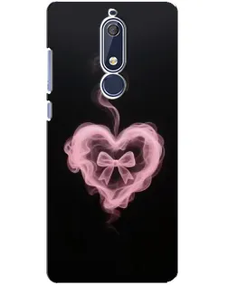 Чохол для Nokia 5.1 (2018) з картинкою «Димчасте серце»