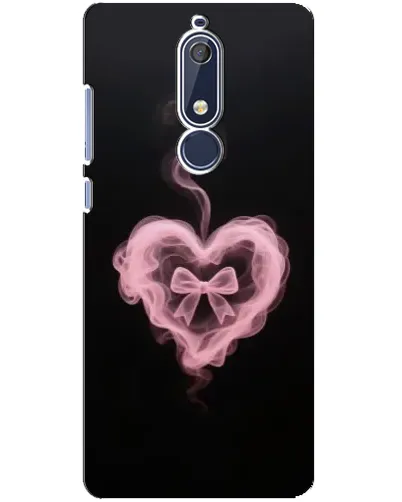 Чехол для Nokia 5.1 (2018) с картинкой «Дымчатое сердце» Чехол для Nokia 5.1 (2018) с картинкой «Дымчатое сердце»