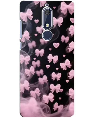 Чехол для Nokia 5.1 (2018) с картинкой «Неоновое кружево» Чехол для Nokia 5.1 (2018) с картинкой «Неоновое кружево»