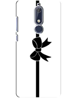 Чохол для Nokia 5.1 (2018) з картинкою «Вертикальний бант»
