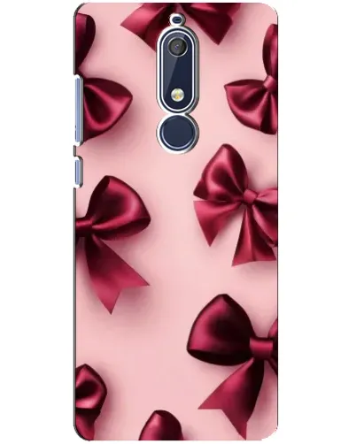 Чехол для Nokia 5.1 (2018) с картинкой «Бордовый атлас» Чехол для Nokia 5.1 (2018) с картинкой «Бордовый атлас»