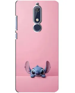 Чехол для Nokia 5.1 (2018) с картинкой «Stitch выглядывает»