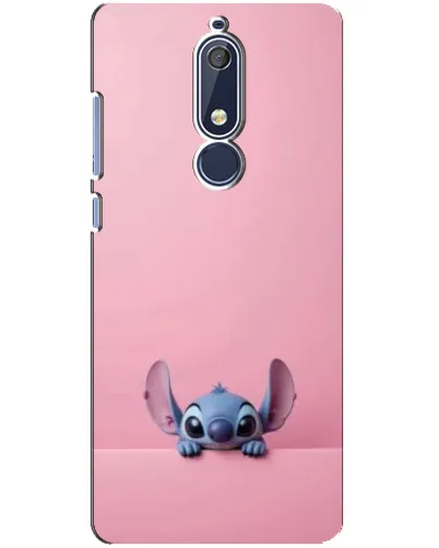 Чехол для Nokia 5.1 (2018) с картинкой «Stitch выглядывает»