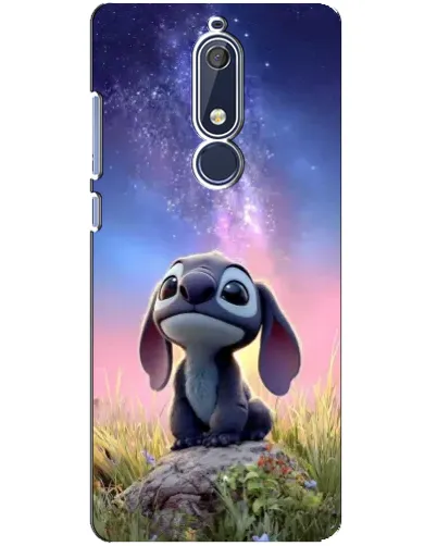 Чехол для Nokia 5.1 (2018) с картинкой «Стич на рассвете»