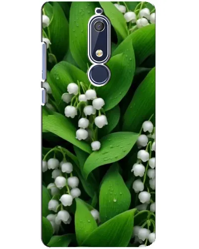Чохол для Nokia 5.1 (2018) з картинкою «Конвалії в зелені»