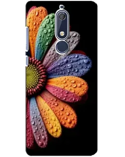 Чохол для Nokia 5.1 (2018) з картинкою «Райдужна квітка» Чохол для Nokia 5.1 (2018) з картинкою «Райдужна квітка»