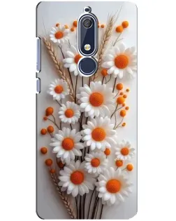 Чохол для Nokia 5.1 (2018) з картинкою «Білі сухоцвіти» Чохол для Nokia 5.1 (2018) з картинкою «Білі сухоцвіти»