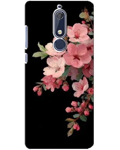 Чохол для Nokia 5.1 (2018) з картинкою «Рожева гілка сакури»