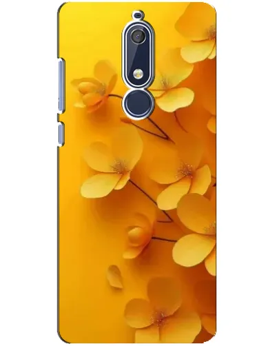 Чохол для Nokia 5.1 (2018) з картинкою «Золоті пелюстки»