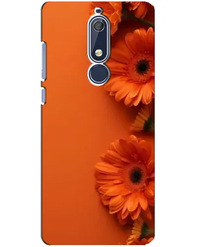 Чохол для Nokia 5.1 (2018) з картинкою «Помаранчеві гербери»