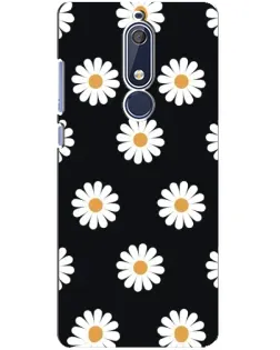 Чохол для Nokia 5.1 (2018) з картинкою «Ромашки на чорному» Чохол для Nokia 5.1 (2018) з картинкою «Ромашки на чорному»