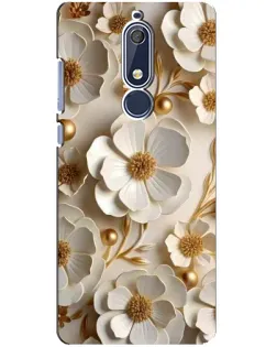 Чохол для Nokia 5.1 (2018) з картинкою «Білі паперові квіти» Чохол для Nokia 5.1 (2018) з картинкою «Білі паперові квіти»