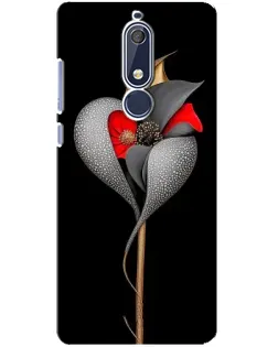 Чохол для Nokia 5.1 (2018) з картинкою «Срібна фантазійна квітка» Чохол для Nokia 5.1 (2018) з картинкою «Срібна фантазійна квітка»