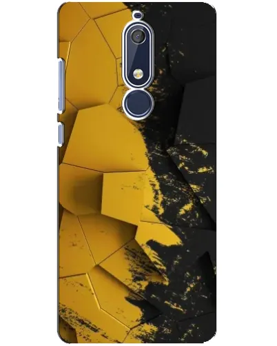 Чохол для Nokia 5.1 (2018) з картинкою «Золоті уламки геометрії»