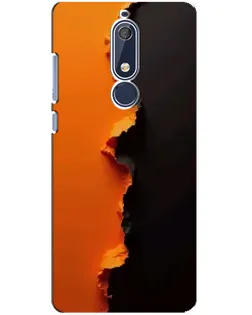 Чохол для Nokia 5.1 (2018) з картинкою «Помаранчевий розлом»