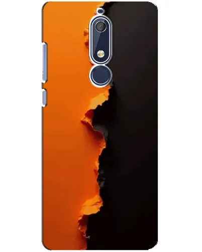 Чохол для Nokia 5.1 (2018) з картинкою «Помаранчевий розлом»