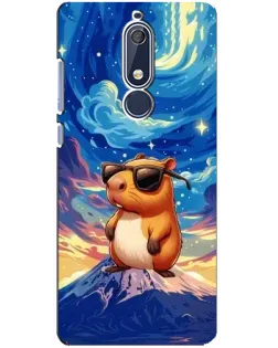 Чохол для Nokia 5.1 (2018) з картинкою «Капібара Ван Гога»