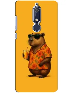 Чохол для Nokia 5.1 (2018) з картинкою «Капібара на відпочинку»