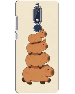 Чохол для Nokia 5.1 (2018) з картинкою «Вежа з капібар»