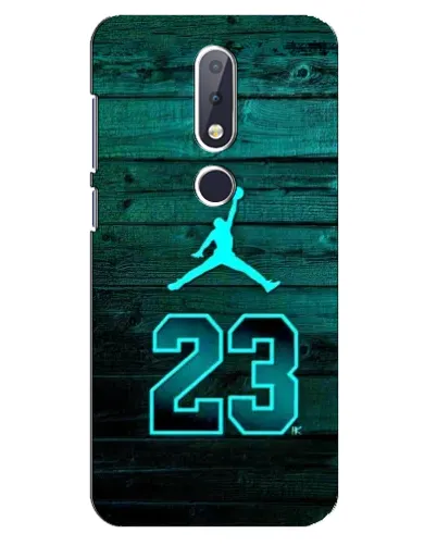 Чехол для Nokia 6.1 Plus с картинкой «Jordan Cyan 23» Чехол для Nokia 6.1 Plus с картинкой «Jordan Cyan 23»