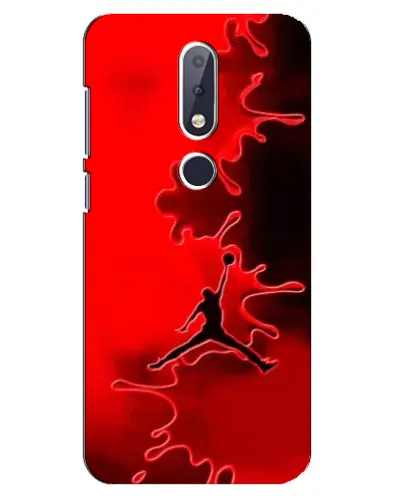 Чехол для Nokia 6.1 Plus с картинкой «Jordan Red Smoke» Чехол для Nokia 6.1 Plus с картинкой «Jordan Red Smoke»