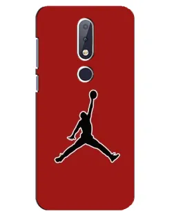 Чехол для Nokia 6.1 Plus с картинкой «Jordan Red Back»