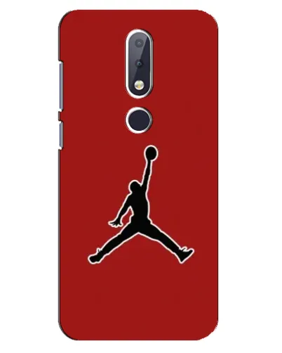 Чехол для Nokia 6.1 Plus с картинкой «Jordan Red Back» Чехол для Nokia 6.1 Plus с картинкой «Jordan Red Back»