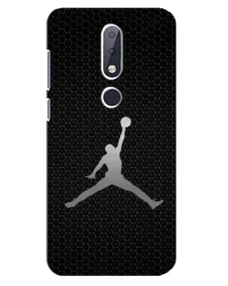 Чехол для Nokia 6.1 Plus с картинкой «Jordan Dark Carbon»