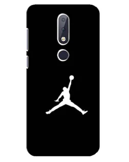 Чехол для Nokia 6.1 Plus с картинкой «Jordan Silhouette»