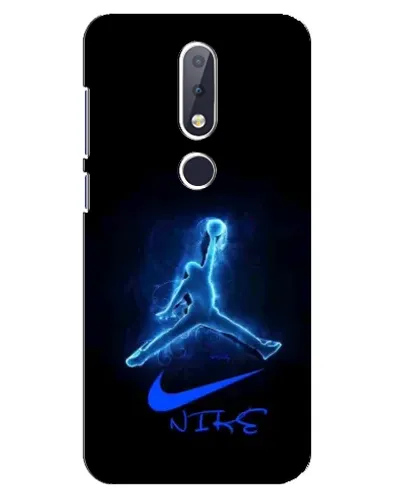 Чехол для Nokia 6.1 Plus с картинкой «Jordan Neon Blue» Чехол для Nokia 6.1 Plus с картинкой «Jordan Neon Blue»
