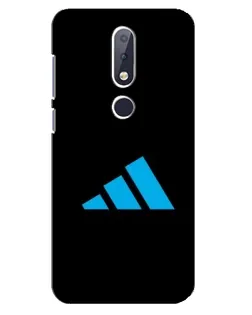 Чехол для Nokia 6.1 Plus с картинкой «Adidas Cyan Logo»