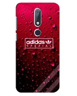 Чехол для Nokia 6.1 Plus с картинкой «Adidas Gold Marble»