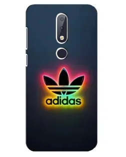 Чехол для Nokia 6.1 Plus с картинкой «Неоновый Adidas»