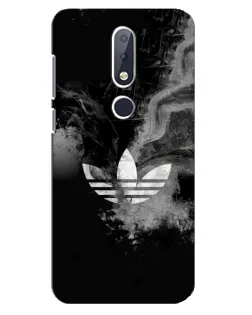 Чехол для Nokia 6.1 Plus с картинкой «Абстрактный дым Adidas»