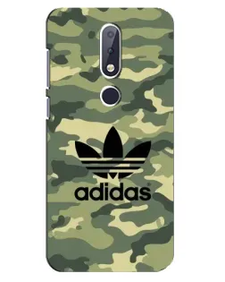 Чехол для Nokia 6.1 Plus с картинкой «Милитари стиль Adidas»