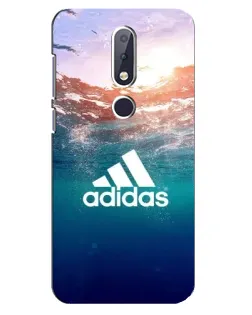 Чехол для Nokia 6.1 Plus с картинкой «Океанская глубина адидас»