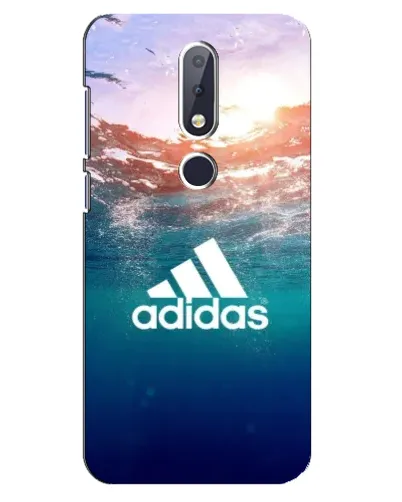 Чехол для Nokia 6.1 Plus с картинкой «Океанская глубина адидас» Чехол для Nokia 6.1 Plus с картинкой «Океанская глубина адидас»