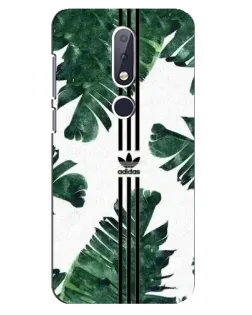 Чехол для Nokia 6.1 Plus с картинкой «Пальмовые листья адидас»