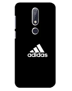 Чехол для Nokia 6.1 Plus с картинкой «Черная классика Adidas»
