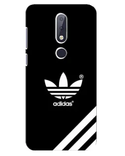 Чехол для Nokia 6.1 Plus с картинкой «Adidas с диагональными полосами»