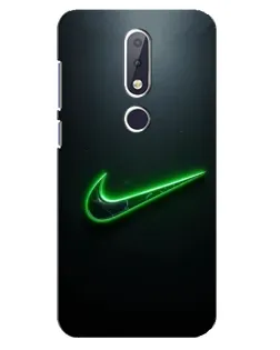 Чохол для Nokia 6.1 Plus з картинкою «Неоновий контур Nike» Чохол для Nokia 6.1 Plus з картинкою «Неоновий контур Nike»