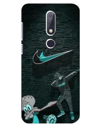 Чехол для Nokia 6.1 Plus с картинкой «Спортивный арт Nike»