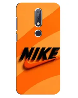 Чехол для Nokia 6.1 Plus с картинкой «Оранжевый драйв Nike» Чехол для Nokia 6.1 Plus с картинкой «Оранжевый драйв Nike»
