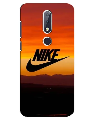 Чехол для Nokia 6.1 Plus с картинкой «Nike — вечерний горизонт»