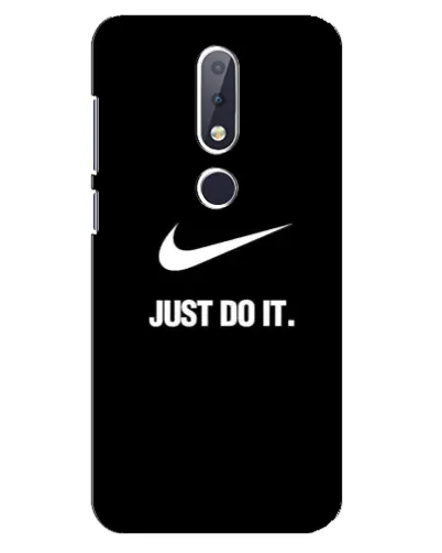 Чехол для Nokia 6.1 Plus с картинкой «Классический принт Nike»