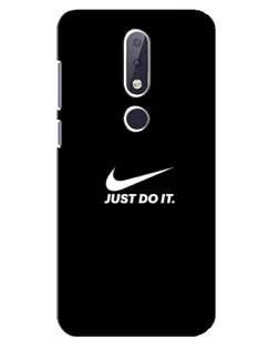 Чехол для Nokia 6.1 Plus с картинкой «Минимализм от Nike»